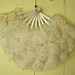 1920s Flapper Feather Fan / Great Gatsby accessory / 20s flapper era fan