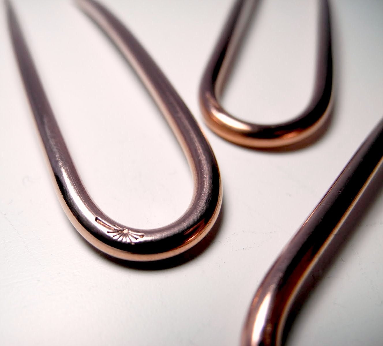 Made to Order TriForce Smooth Copper Pins ( 3 inch)