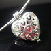 Heart Memory Bead Locket - Ash cremains are added into the glass for a special momento.