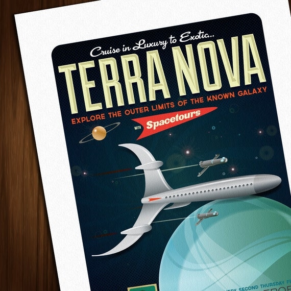 Dan Dare Travel Poster