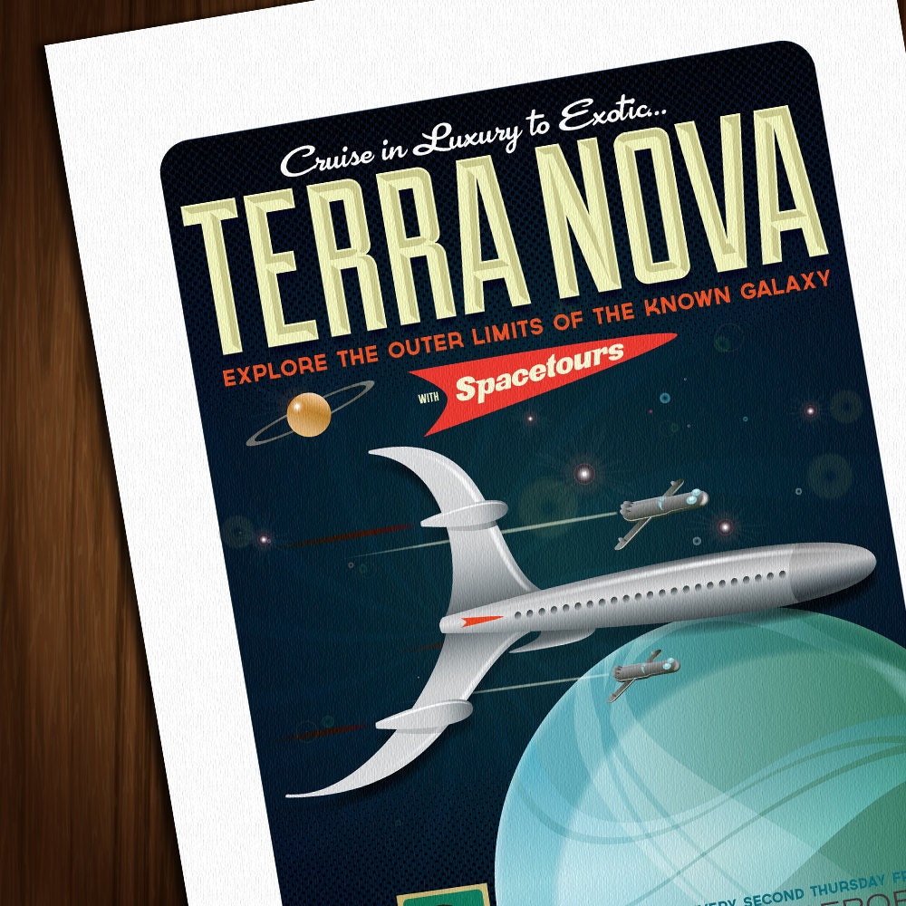 Dan Dare Travel Poster