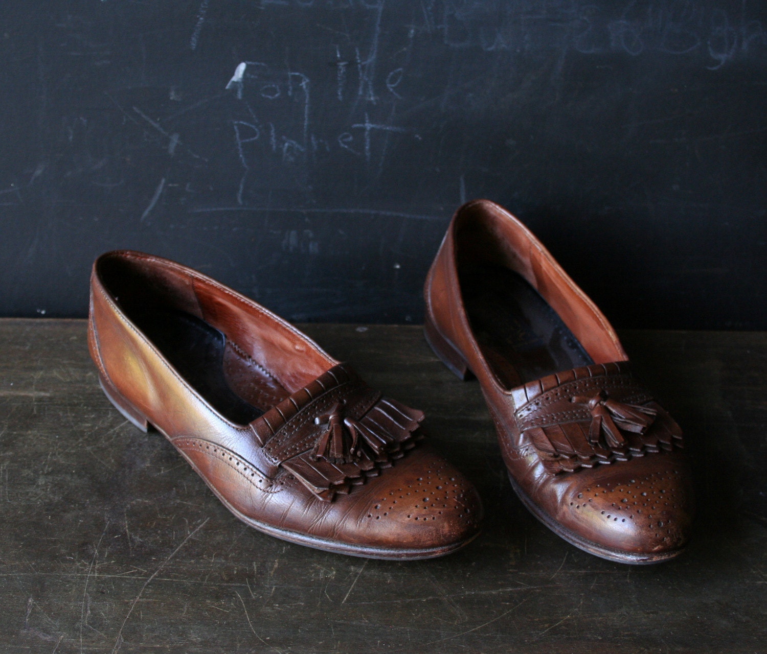 Please Reserve Mens Shoes Italian Leather Slip On Vintage Holiday Fashion from Nowvintage on Etsy