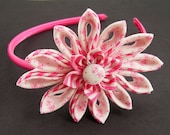 Miss Emily Kanzashi Fabric Flower PDF Tutorial ... 2 in 1 also includes Flower Tutorial 5