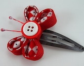 Fabric and Ribbon Kanzashi Butterfly Tutorial ... plus FREE bonus tutorial
