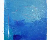 Oct. 5, 2011 - Original Abstract Oil Painting - 9x9 painting (app. 9 cm x 9 cm) with 8 x 10 inch mat