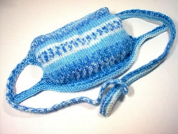 Surgical style Mask Hand Knitted Knit - Choose your own colors