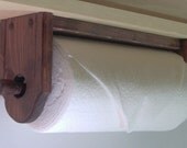 Paper towel holder wall under cabinet Red Mahagony