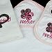 Baby Bib, Burp Cloth and Hooded Bath Towel Gift Set Combo