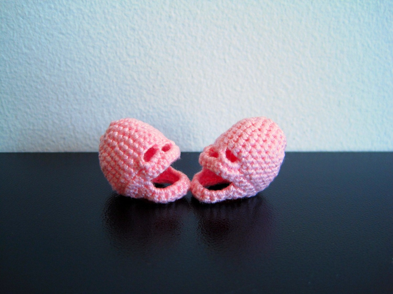 Pink Crocheted Skulls