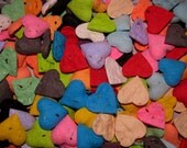 Seed Bomb Wedding Favors  Heart Shaped  Rainbow Assorted  Wildflower Seeds