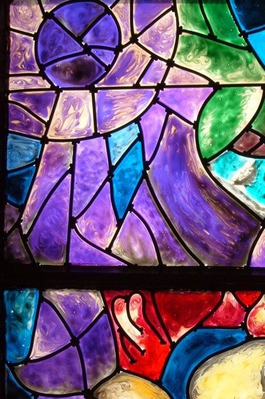 Prophet Jeremiah-Painted Stained Glass Art-Interpretation of Marc Chagall