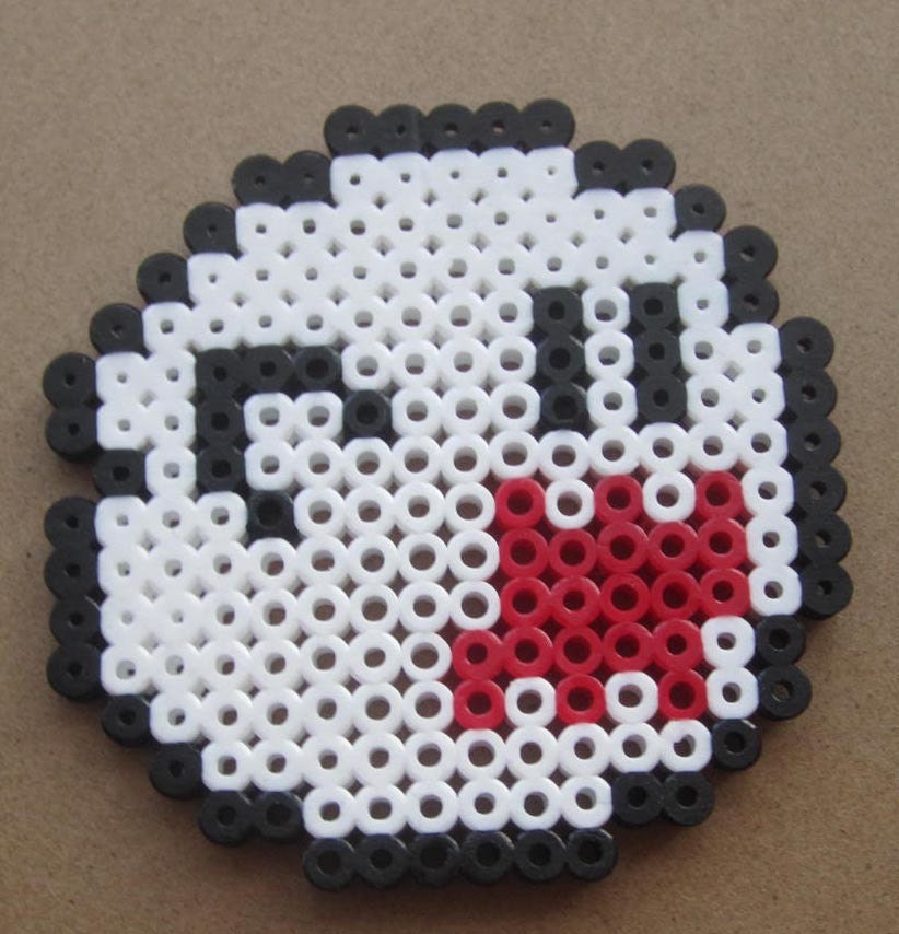 Items Similar To Nintendo Super Mario Boo Ghost In Perler Beads On Etsy