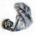 Hand painted silk scarf Grey collection A Lilac in foggy background Mothers Day gift ideas