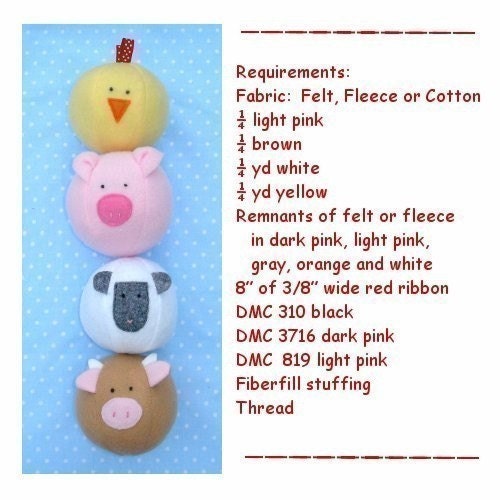Barnyard Ball -  immediate download - PDF sewing pattern
