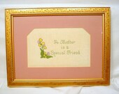 A Mother is a Special Friend Needlepoint