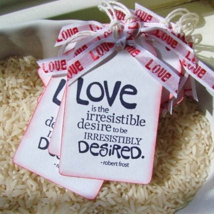 Love is...by Robert Frost Gift Tags Set of 6