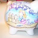 Personalized Piggy Bank Beach Boy Surfing Beach Theme Hand Painted Kids Bank