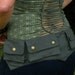 Cotton Canvas Pixie Pockets - Vegan - Travel Belt - Large - Green - utility belt - travel pouch