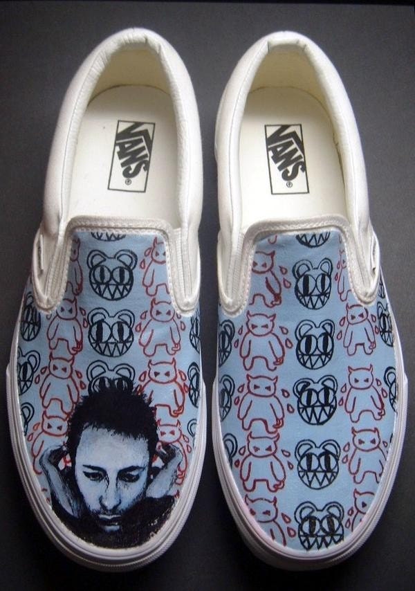 Radiohead Thom Yorke Custom Vans Shoes
