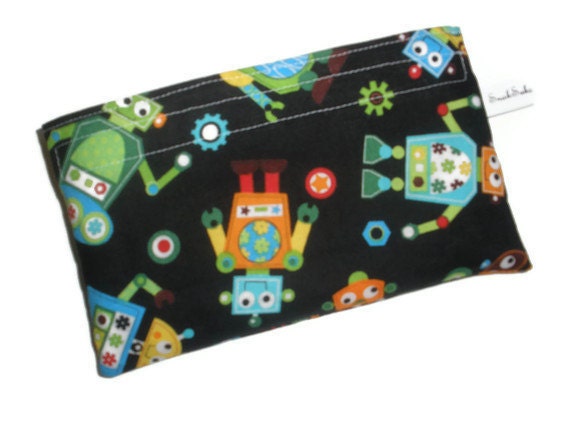 Reusable Snack Bag - Robots