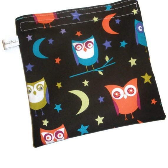 Reusable Sandwich Bag Night Owls