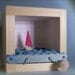 hand crank boat in a box automata (white box/red sail)