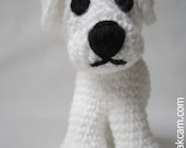 Crocheted Dog - made from certified 100% organic cotton garn