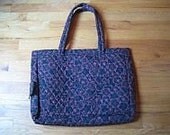 Commuter Knitsaway Needlecraft Tote Bag in black