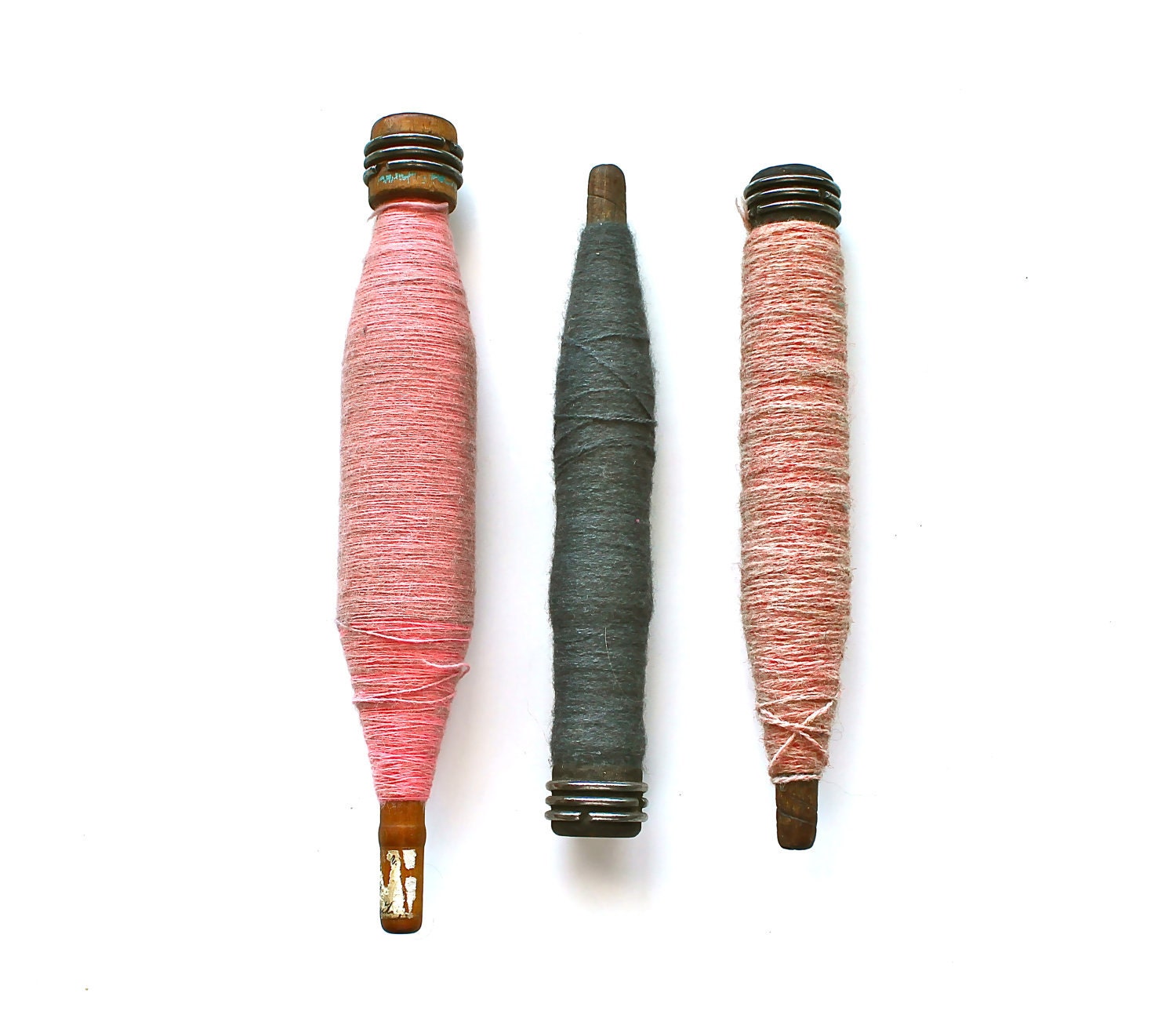 Vintage Wooden Bobbin Spools