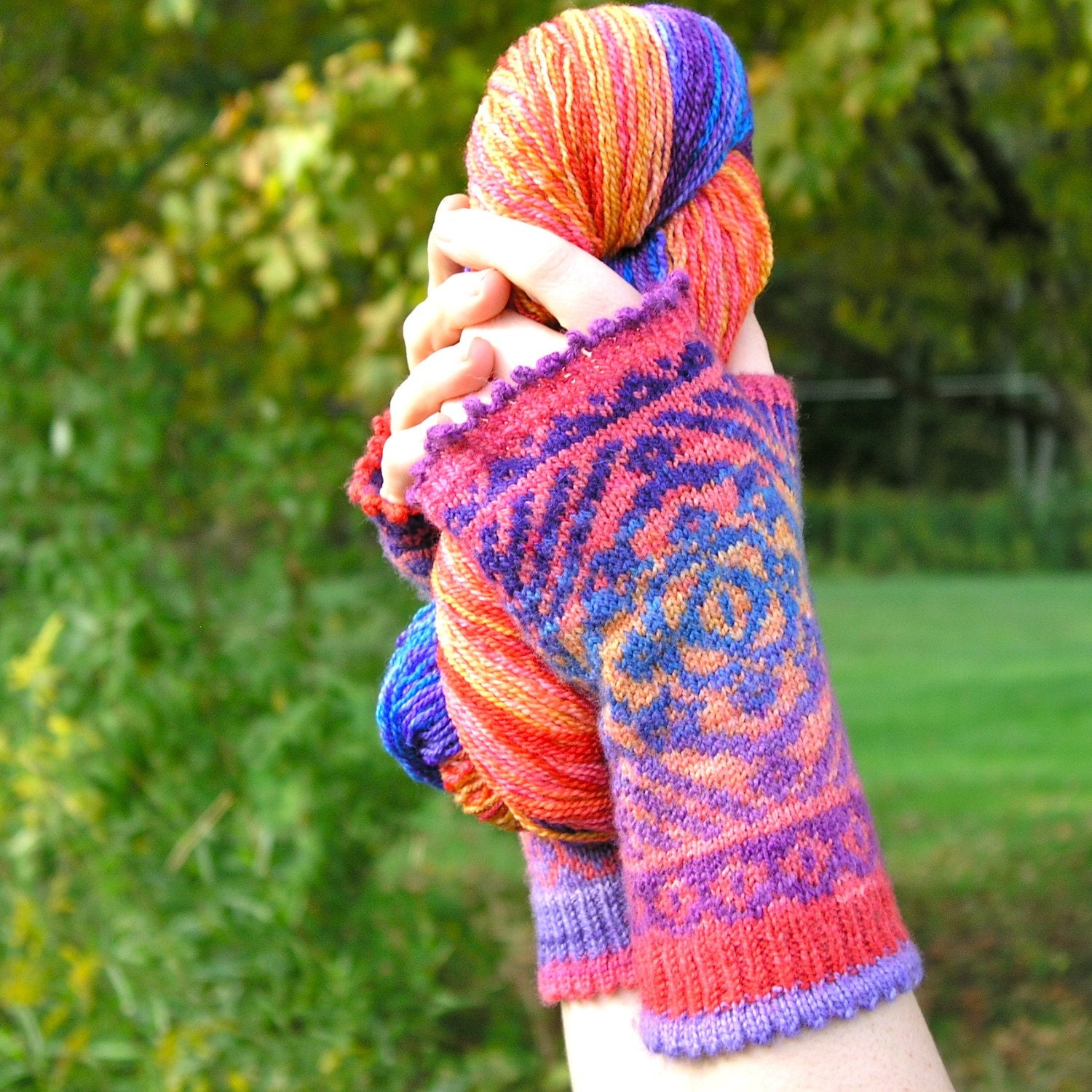 Yarn to Make Namaste Fingerless Gloves  ((( In Stock Now )))