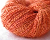Handpainted Seacell Sock Yarn, Pumpkin Moon on Khazana