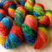 Rainbow Sock Yarn: Pot O' Gold on Shiva Sock, Full Skein