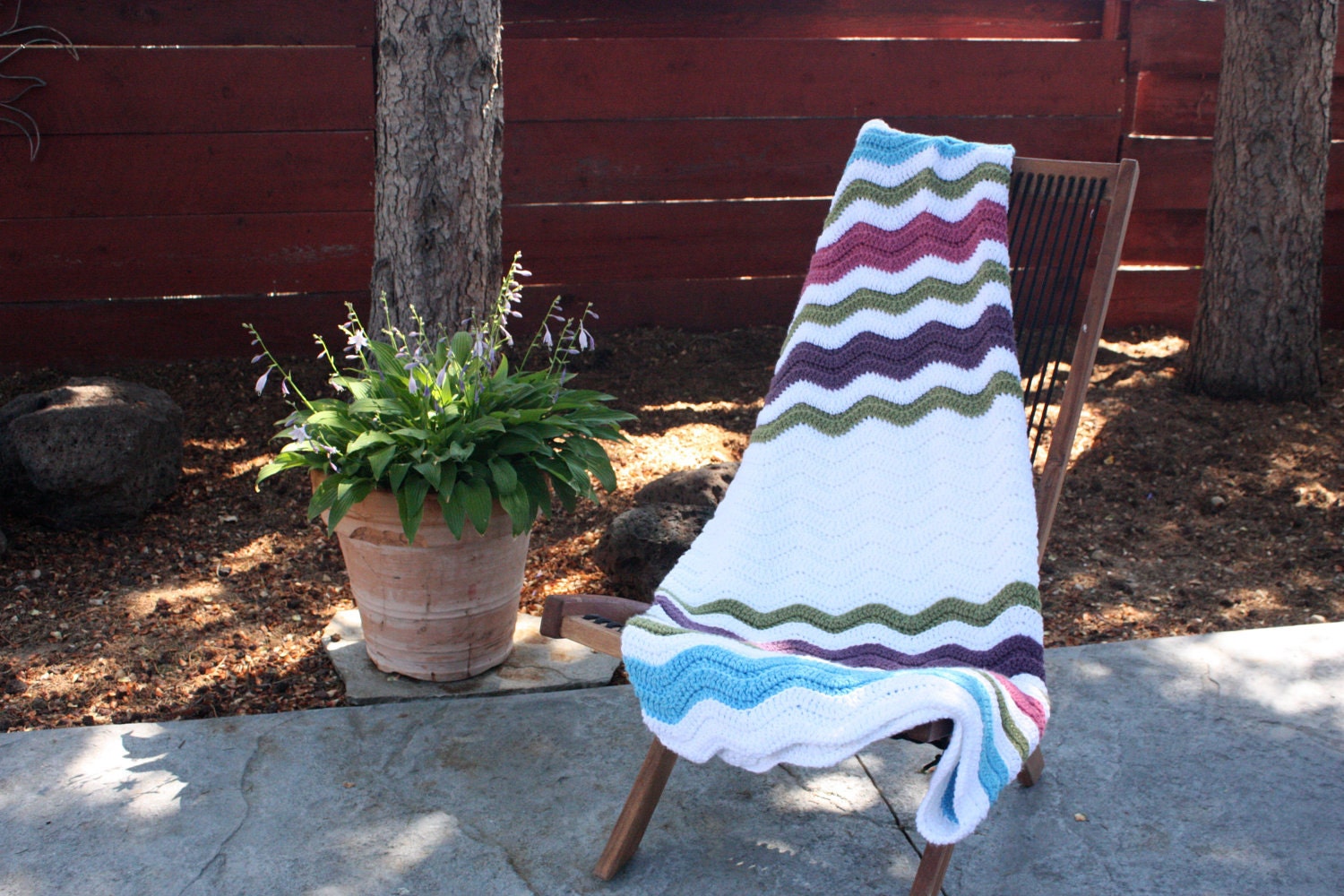 Beautiful and Luxuriously Handcrafted CROCHET Blanket WAVES