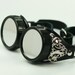 STEAMPUNK Goggles Black and Silver