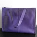 Work n Play in Lilac - Stylish Leather Tote and Laptop Bag CLOSING SALE