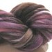 handspun yarn Black Light thick and thin bulky singles yarn, 54 yards, hand dyed merino wool top