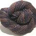 2 ply Worsted Weight Handspun yarn Donnie Darko, 200 yards, hand dyed corriedale wool, knitting supplies crochet supplies navy blue brown