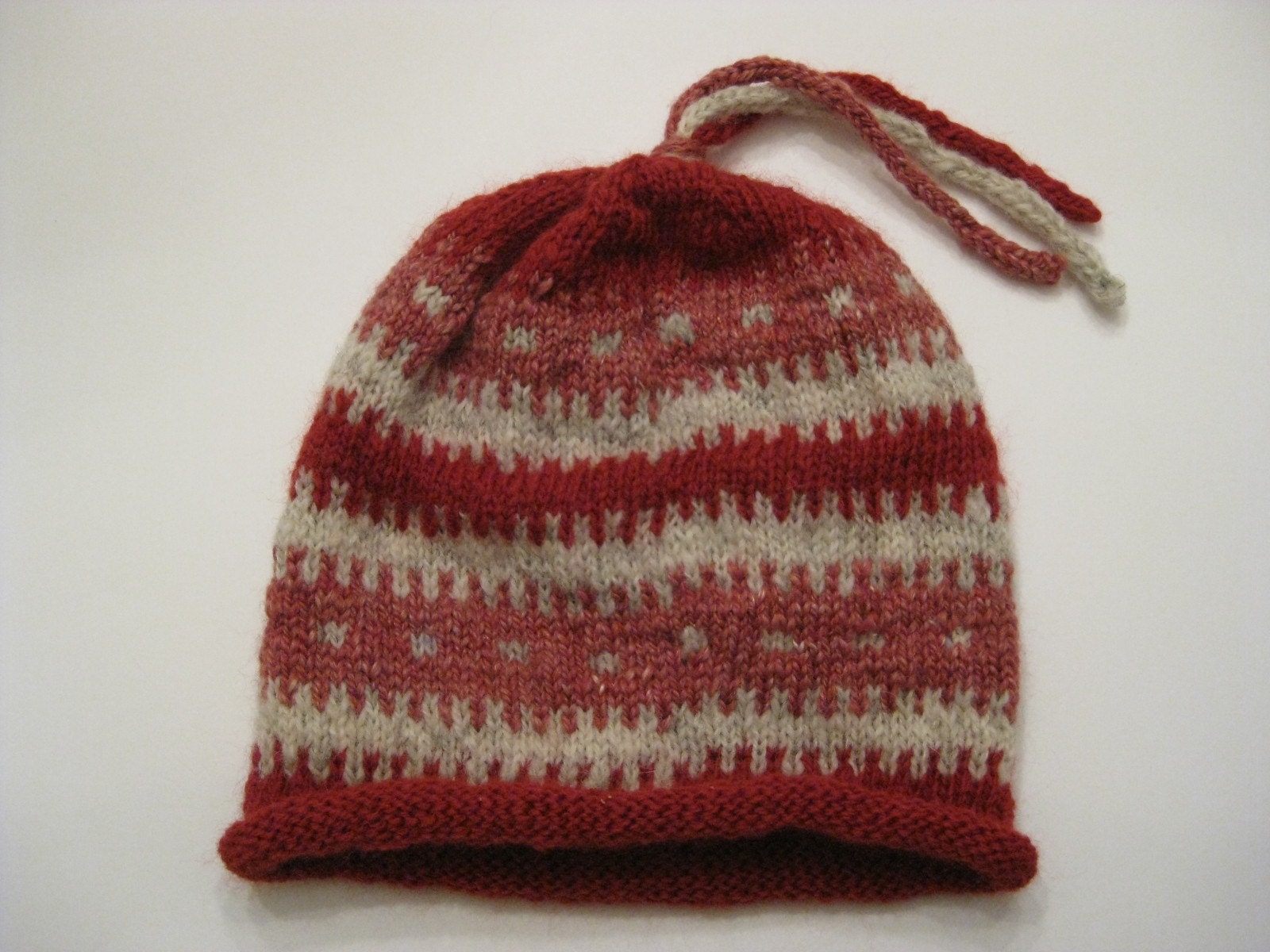 FREE US SHIPPING handspun, handknit hat