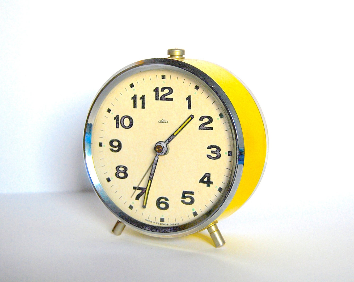 yellow alarm clock