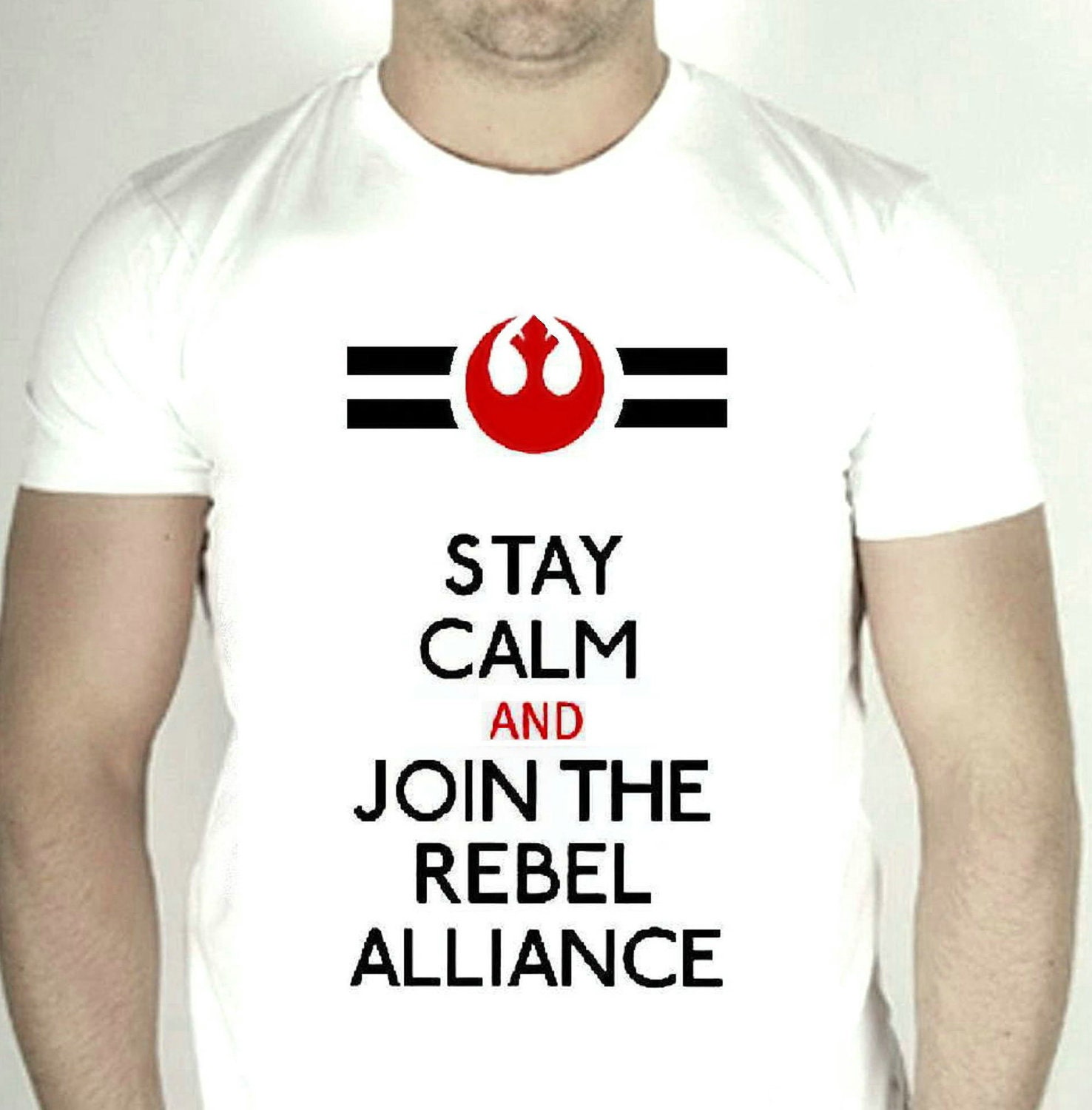 Star Wars Rebel Alliance White TShirt for Men - Size S - XXL