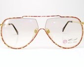 Rare Vintage Tura Aviator Sunglasses or Eyeglasses Frame NOS Mod. 447 BUR L