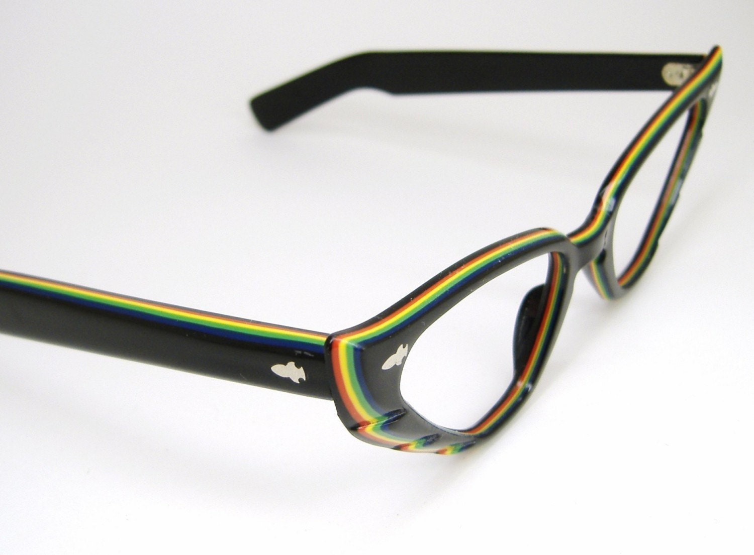 Wild Vintage Colorful Cat eye Eyeglasses Frame 1950s 1960s France