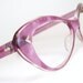 Vintage 60s Cat Eye Eyeglasses or Sunglasses Pink Frame NOS