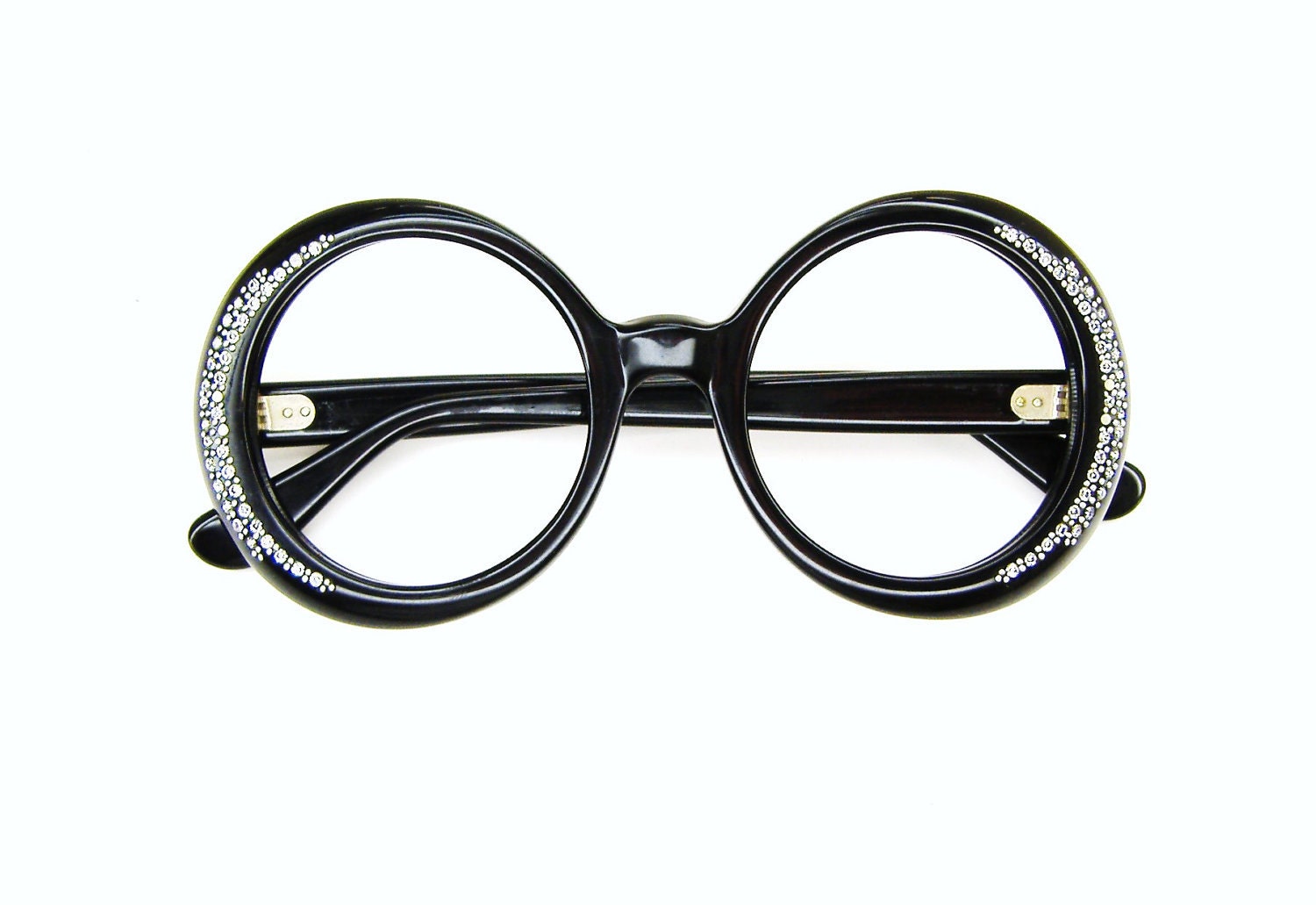 Vintage 50s Round Cat Eye Sunglasses or Eyeglasses Frame NOS