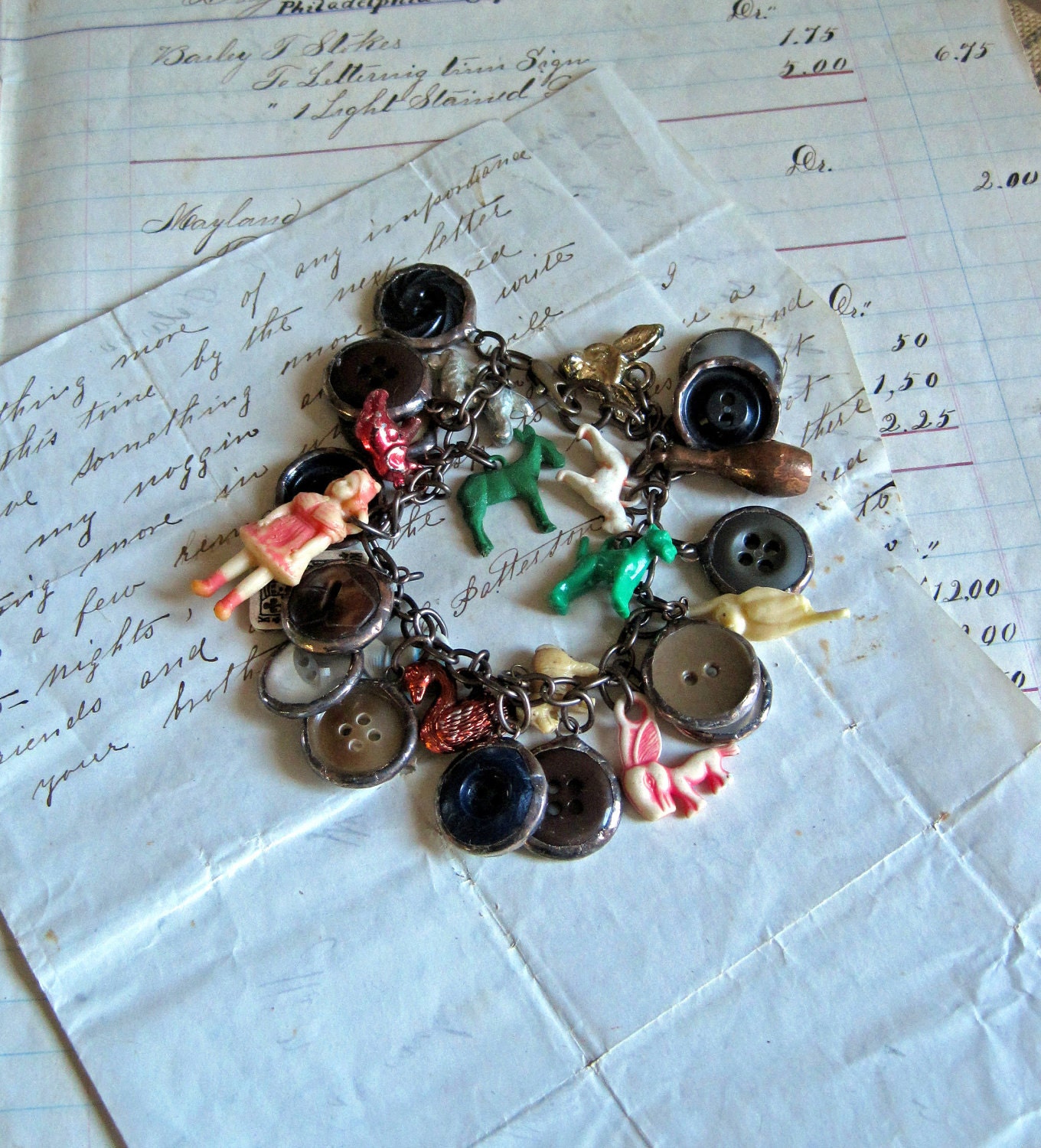 Retro Treasures Charm Bracelet