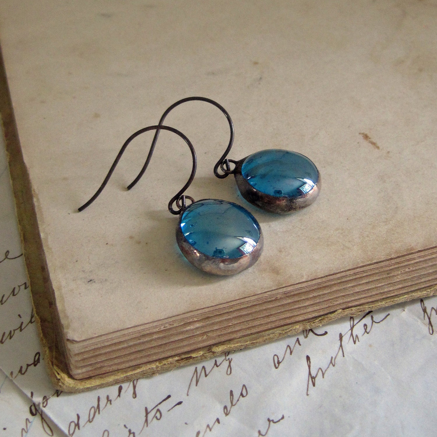 Blue Skies Vintage Inspired Earrings
