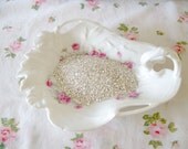 2 oz 70 Grit Chunky SILVER Vintage German Glass Glitter Made with Real Silver ECS