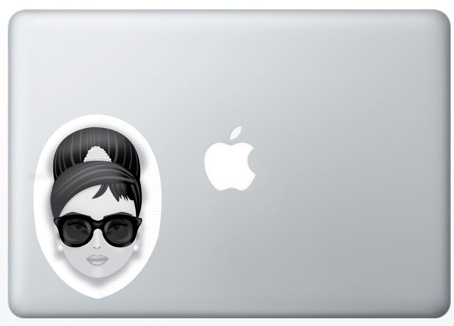 Audrey Hepburn, Black and White Sticker