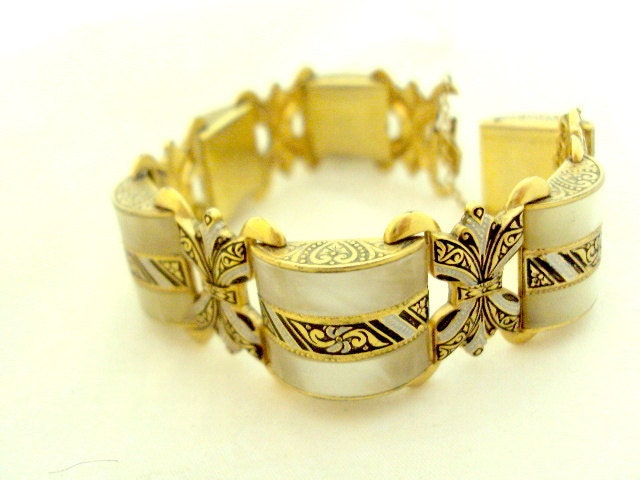 Damascene Mother of Pearl Bracelet