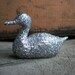 Silver Glitter Sparkle Duck